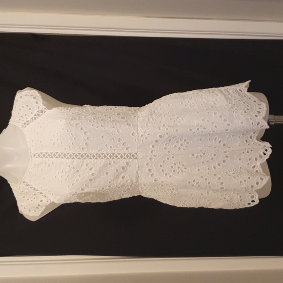 Gorgeous Angel Biba Playsuit White Lined 100% Cotton with pockets - Picture 2 of 6